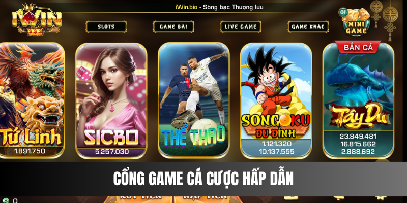 Cổng game cá cược hấp dẫn