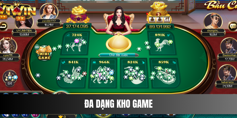 Đa dạng kho game