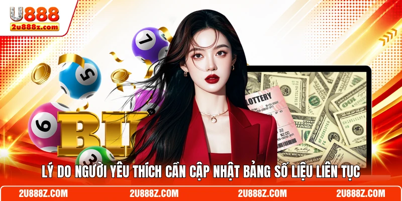 Lý do người yêu thích cần cập nhật bảng số liệu liên tục